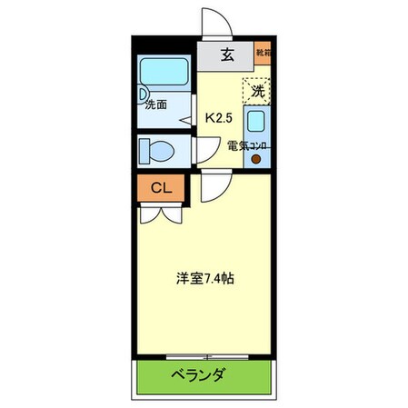 シーダー針中野の物件間取画像